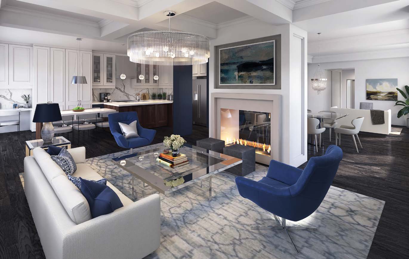 Victory Green - living and dining